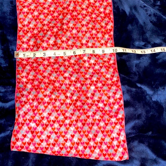 Valentine’s Day Infinity Scarf Red, Pink, White Grey Circular Scarf. NWOT EC OS - Picture 5 of 9